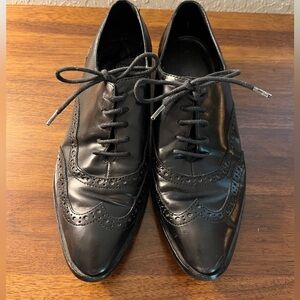 Leather Oxford Flats